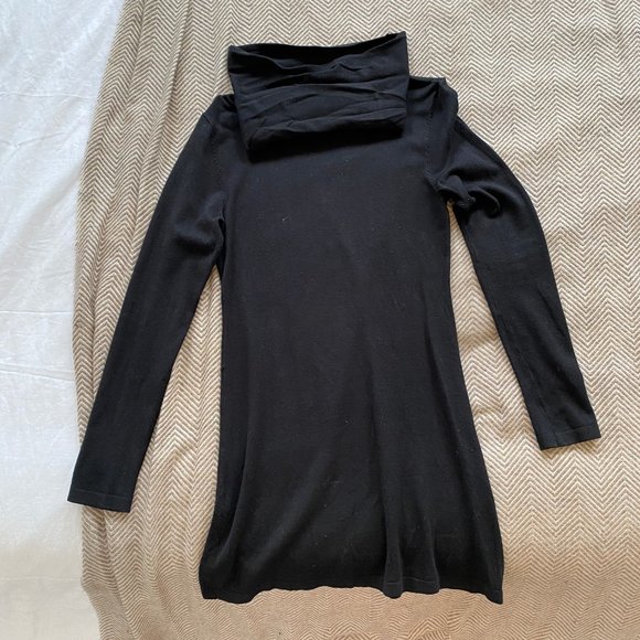 H&M Black Long Sleeve Sweater Dress sz S - Picture 4 of 5
